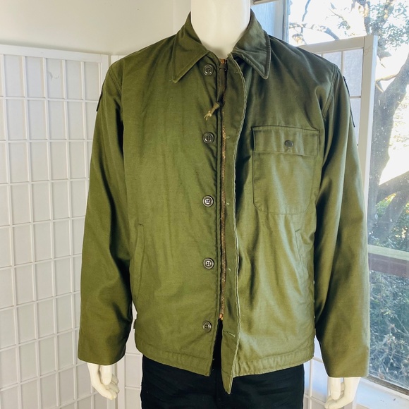 Vintage USA Military Jacket, L-XL. - Picture 2 of 9